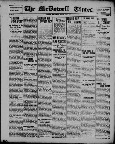 McDowell Times, May 11, 1917