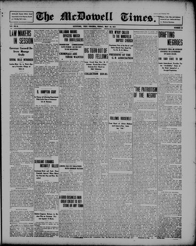 McDowell Times, May 18, 1917