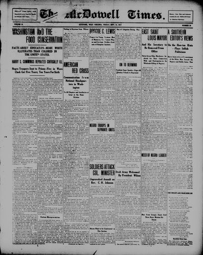 McDowell Times, Sep 14, 1917