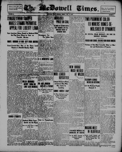 McDowell Times, Oct 19, 1917