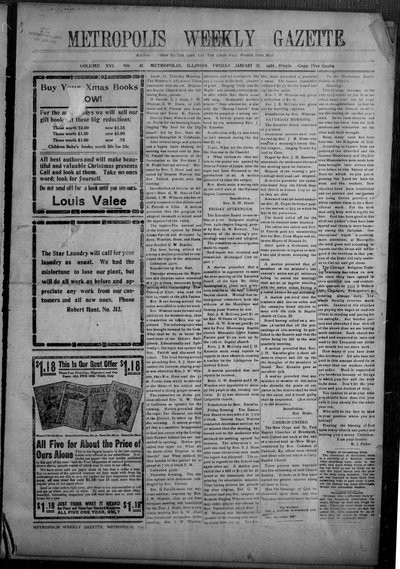 Metropolis Weekly Gazette, Jan 23, 1914