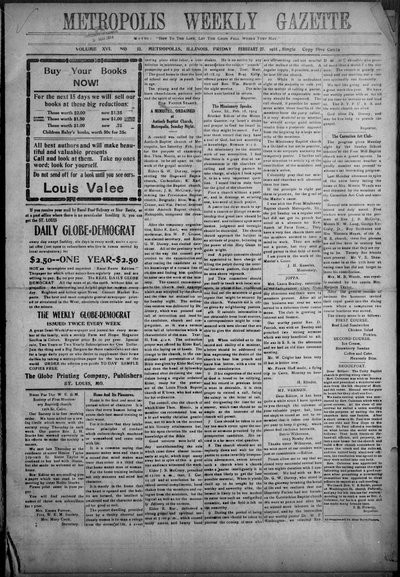 Metropolis Weekly Gazette, Feb 27, 1914