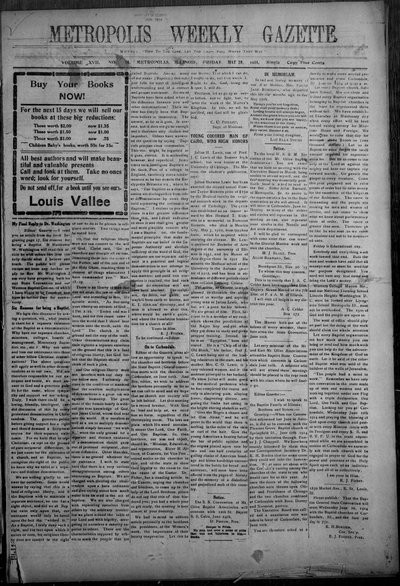 Metropolis Weekly Gazette, May 29, 1914
