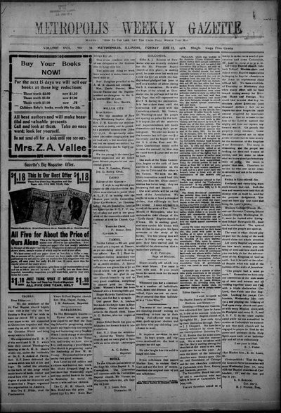 Metropolis Weekly Gazette, Jun 12, 1914