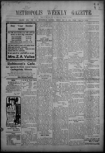 Metropolis Weekly Gazette, Jul 31, 1914