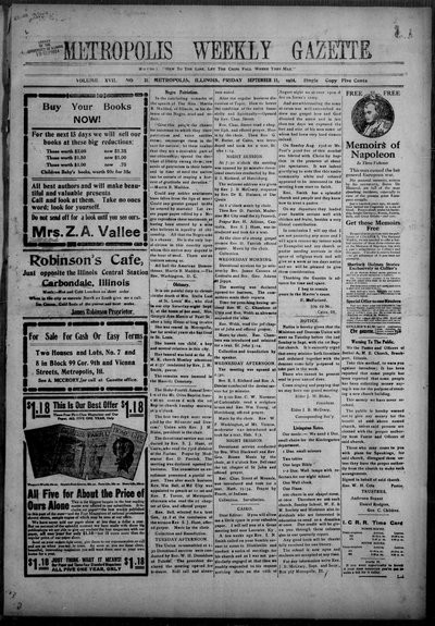 Metropolis Weekly Gazette, Sep 11, 1914
