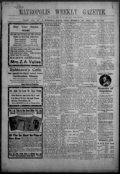 Metropolis Weekly Gazette, Sep 18, 1914