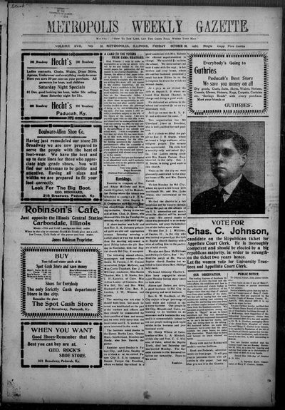 Metropolis Weekly Gazette, Oct 30, 1914