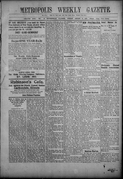Metropolis Weekly Gazette, Jan 15, 1915