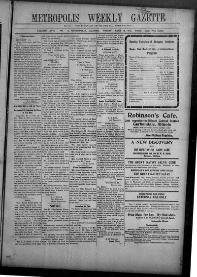 Metropolis Weekly Gazette, Mar 12, 1915
