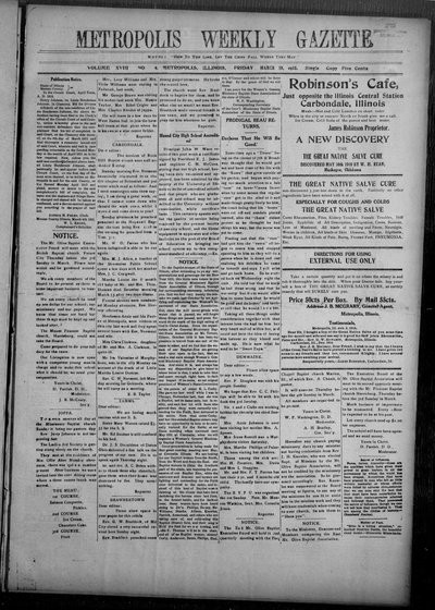 Metropolis Weekly Gazette, Mar 19, 1915
