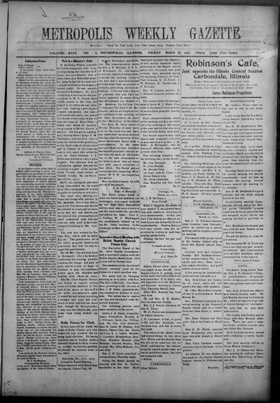 Metropolis Weekly Gazette, Mar 26, 1915