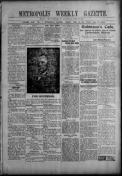 Metropolis Weekly Gazette, Apr 23, 1915