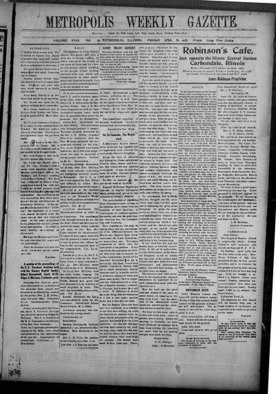 Metropolis Weekly Gazette, Apr 30, 1915