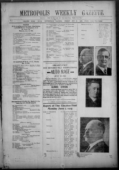 Metropolis Weekly Gazette, Jun 11, 1915