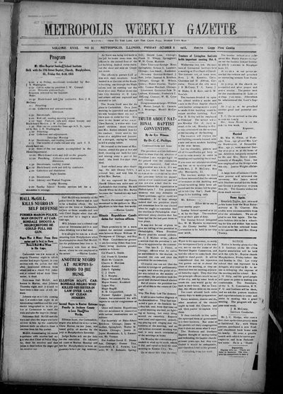 Metropolis Weekly Gazette, Oct 8, 1915