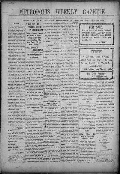 Metropolis Weekly Gazette, Nov 12, 1915