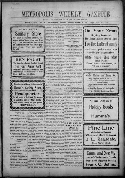 Metropolis Weekly Gazette, Dec 24, 1915