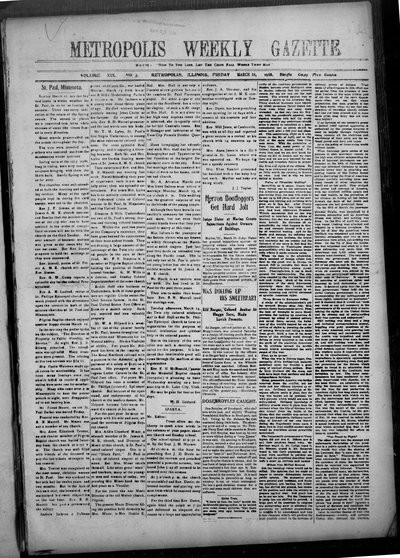 Metropolis Weekly Gazette, Mar 24, 1916