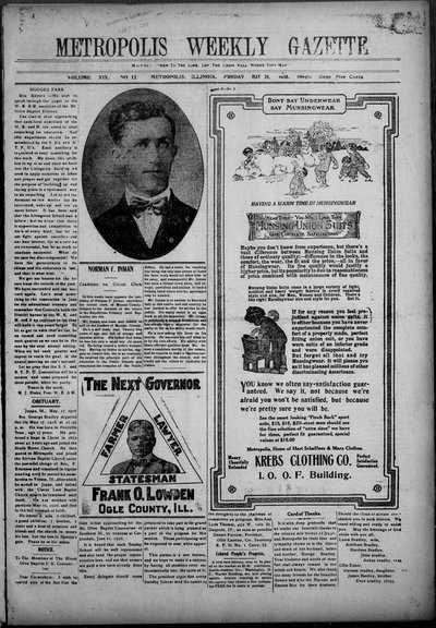 Metropolis Weekly Gazette, May 26, 1916