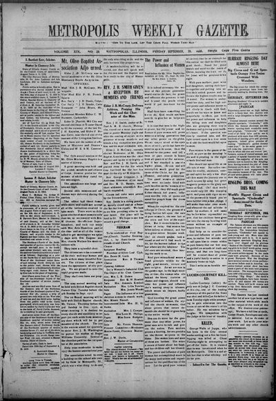 Metropolis Weekly Gazette, Sep 29, 1916