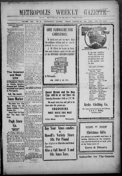 Metropolis Weekly Gazette, Dec 15, 1916