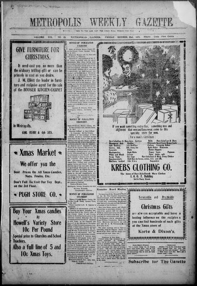 Metropolis Weekly Gazette, Dec 22, 1916