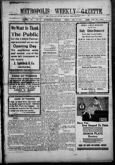 Metropolis Weekly Gazette, Apr 20, 1917