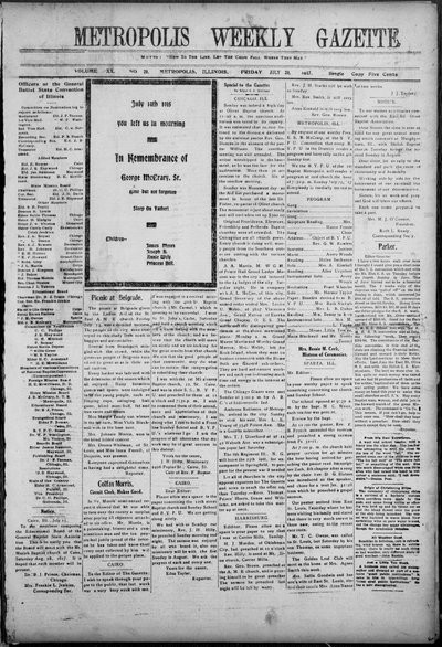Metropolis Weekly Gazette, Jul 20, 1917