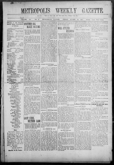 Metropolis Weekly Gazette, Oct 12, 1917