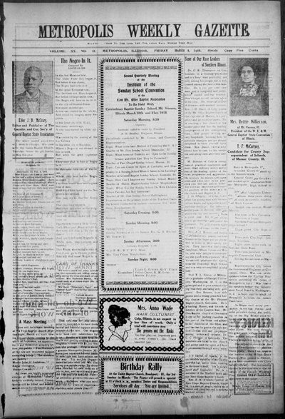 Metropolis Weekly Gazette, Mar 8, 1918