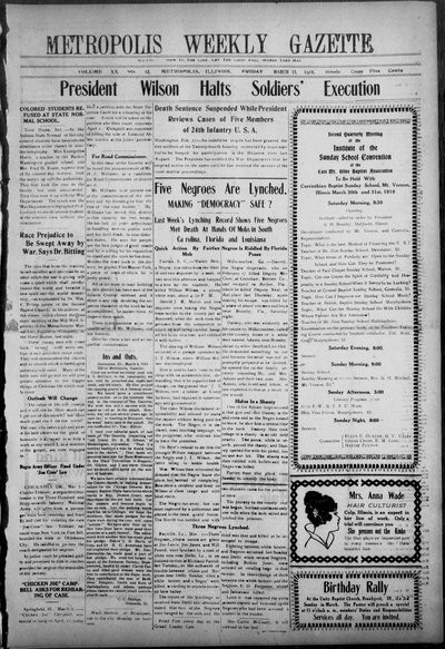 Metropolis Weekly Gazette, Mar 15, 1918