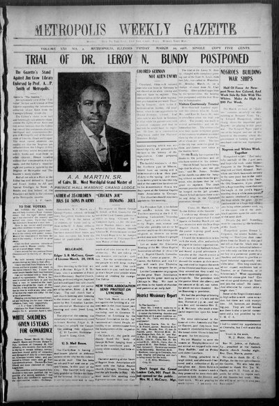 Metropolis Weekly Gazette, Mar 29, 1918