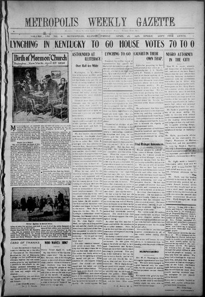 Metropolis Weekly Gazette, Apr 26, 1918