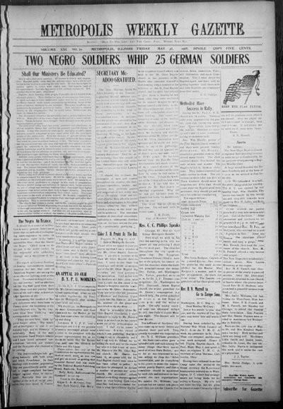 Metropolis Weekly Gazette, May 31, 1918