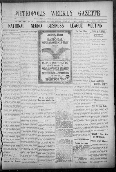 Metropolis Weekly Gazette, Jun 28, 1918