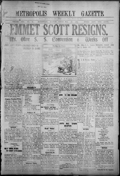 Metropolis Weekly Gazette, May 16, 1919