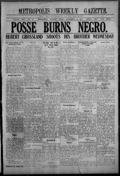 Metropolis Weekly Gazette, Nov 21, 1919