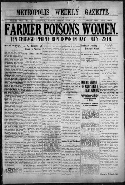 Metropolis Weekly Gazette, Jul 30, 1920