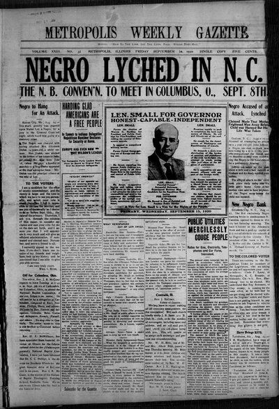 Metropolis Weekly Gazette, Sep 10, 1920