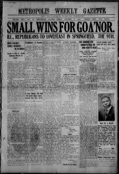 Metropolis Weekly Gazette, Oct 8, 1920