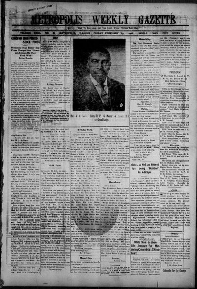 Metropolis Weekly Gazette, Feb 25, 1921
