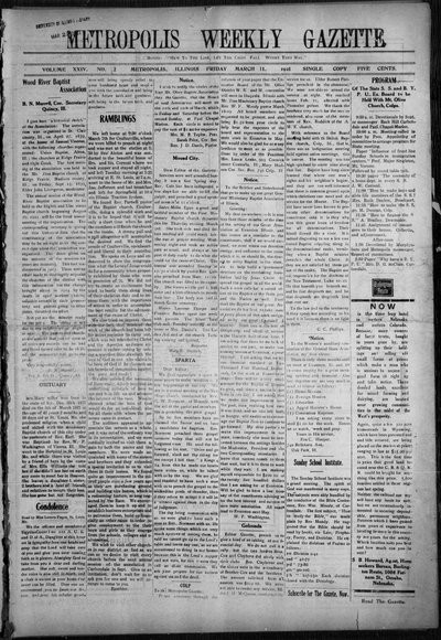 Metropolis Weekly Gazette, Mar 11, 1921