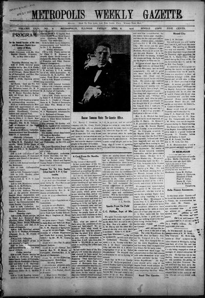 Metropolis Weekly Gazette, Apr 8, 1921