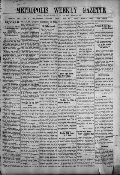 Metropolis Weekly Gazette, Apr 15, 1921