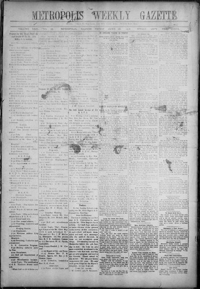 Metropolis Weekly Gazette, Jun 10, 1921