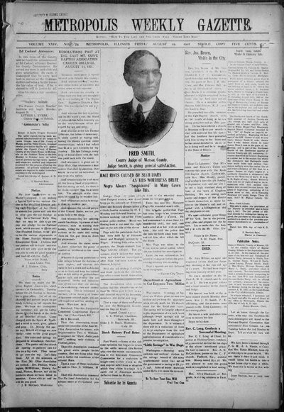 Metropolis Weekly Gazette, Aug 19, 1921