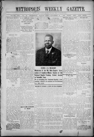 Metropolis Weekly Gazette, Sep 9, 1921