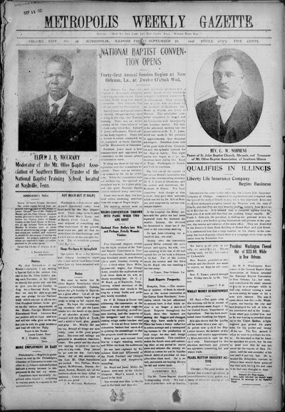Metropolis Weekly Gazette, Sep 16, 1921