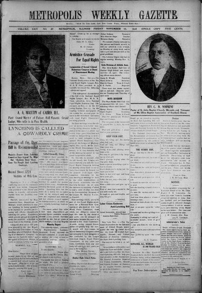 Metropolis Weekly Gazette, Nov 11, 1921